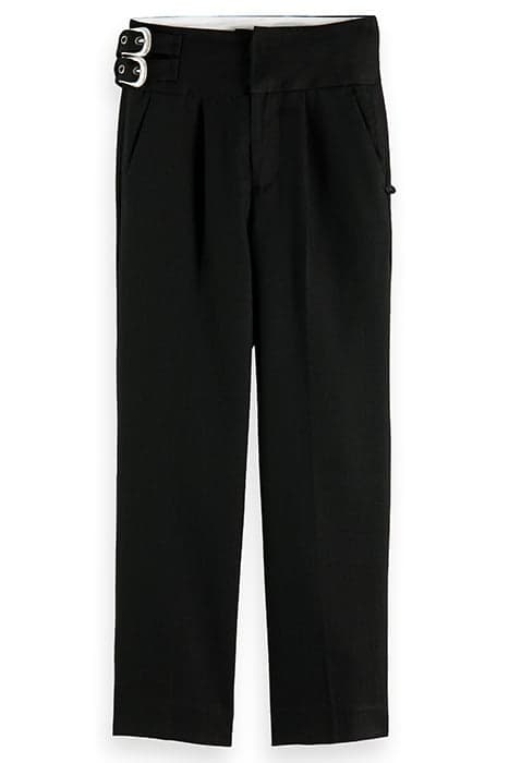 WESTERN INSPIRED SLIM-FIT HIGH-RISE PANTS BLACK by Scotch & Soda