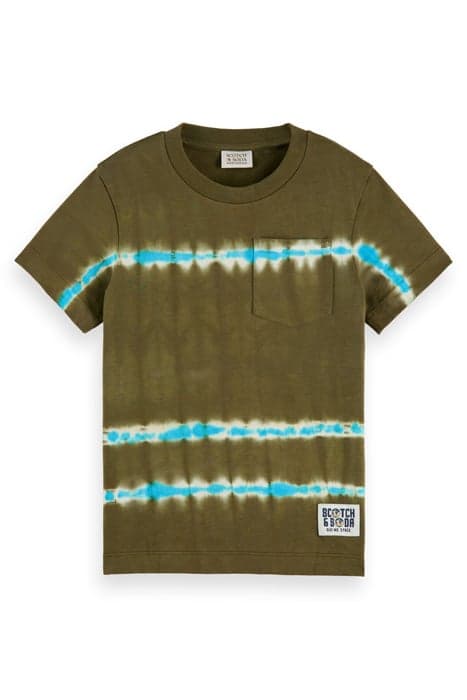 RELAXED-FIT SHORT-SLEEVED TIE-DYE ORGANIC COTTON T-SHIRT COM by Scotch & Soda