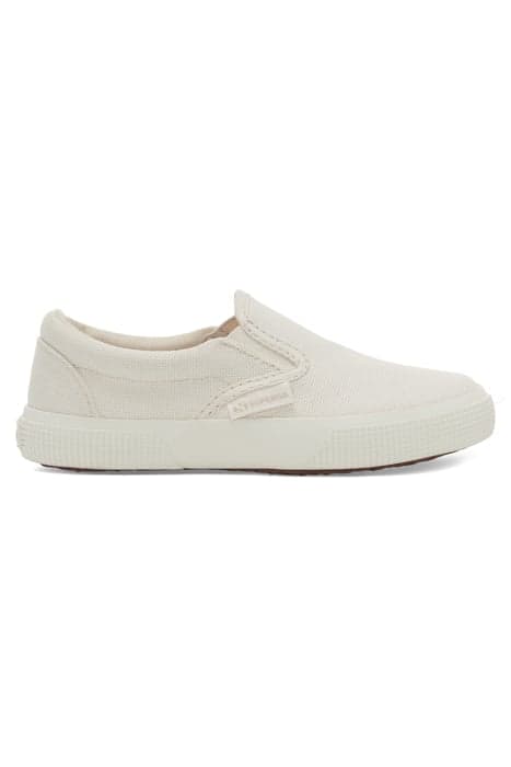 2350 KID SLIPON ORGCAN TOTAL WHITE by Superga