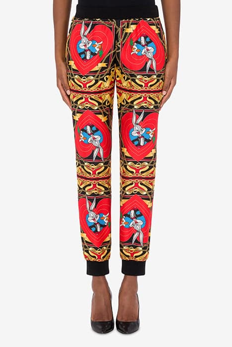 CHINESE NEW YEAR TWILL JOGGERS MULTICOLOR by Moschino