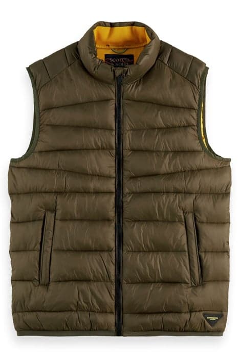 LIGHTWEIGHT QUILTED BODYWARMER MILITARY by Scotch & Soda