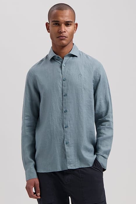 BASIC SHIRT LINEN STORMY SEA by Dstrezzed