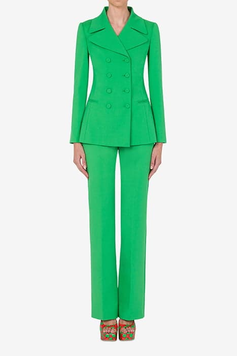 60'S STRETCH CANVAS JACKET GREEN by Moschino