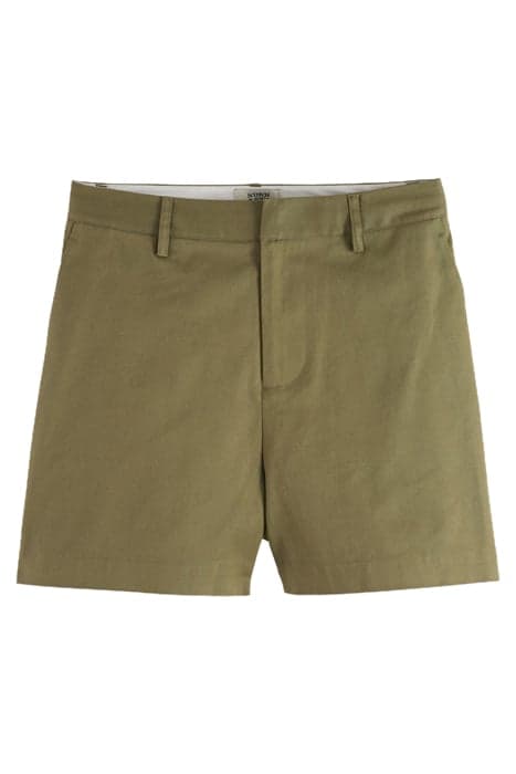 HIGH RISE CHINO SHORTS OLIVE GREEN by Scotch & Soda