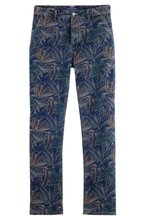 THE VERVE FLORAL JACQUARD DENIM WORKWEAR PANT INDIGO JACQUAR by Scotch & Soda