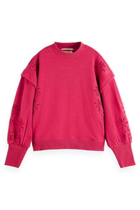 PUFF SLEEVE EMBROIDERY SWEATSHIRT CHERRY PIE by Scotch & Soda