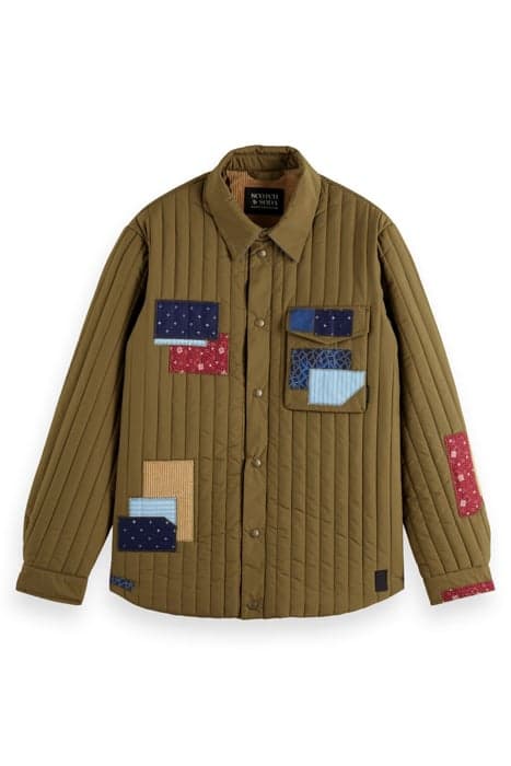 QUILTED JACKET WITH REPAIR PATCHES COMBO A by Scotch & Soda