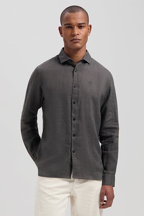 BASIC SHIRT LINEN BELUGA by Dstrezzed