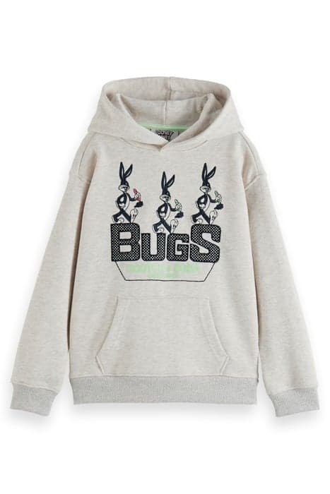 KIDS UNISEX - BUGS BUNNY - HOODIE IN ORGANIC COTTON OFF WHIT by Scotch & Soda