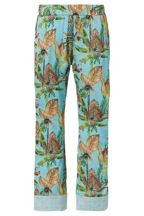 NW BO. TROUSERS NIGHTINGALE TROPICAL TROPICAL LEAVES by Livera