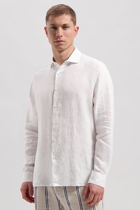 BASIC SHIRT LINEN WHITE by Dstrezzed