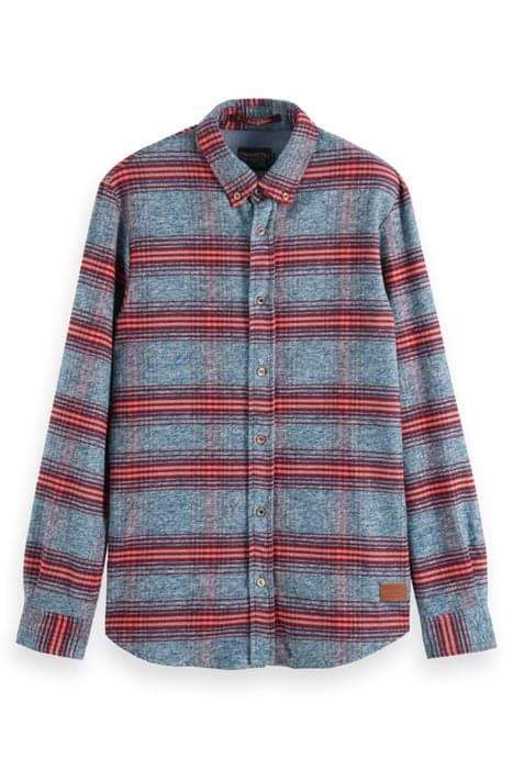 REGULAR FIT- STRIPED FLANNEL SHIRT COMBO A by Scotch & Soda