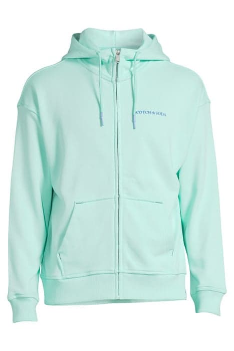 UNISEX ZIP-THRU HOODIE IN ORGANIC COTTON BAY by Scotch & Soda