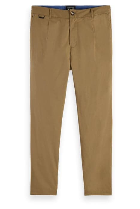 BLAKE - REGULAR SLIM-FIT PLEATED LIGHTWEIGHT POPLIN CHINO KH by Scotch & Soda