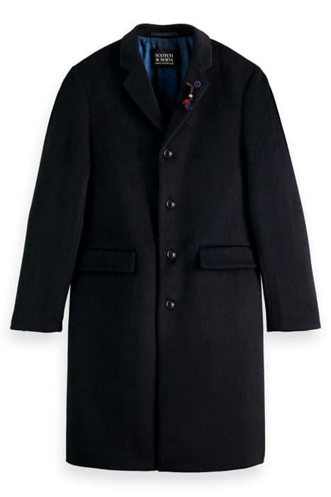 CLASSIC WOOL-BLEND OVERCOAT NIGHT MELANGE by Scotch & Soda