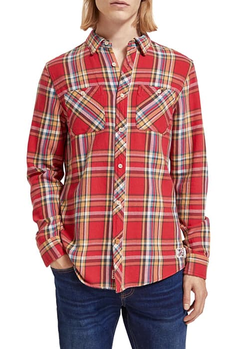 ARCHIVE FLANNEL CHECK RED CHECK by Scotch & Soda