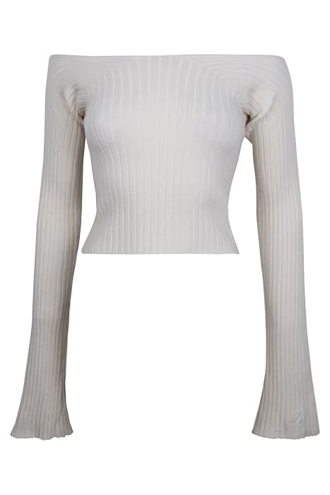 TUNE RIB CROP TOP BEIGE by Axel Arigato