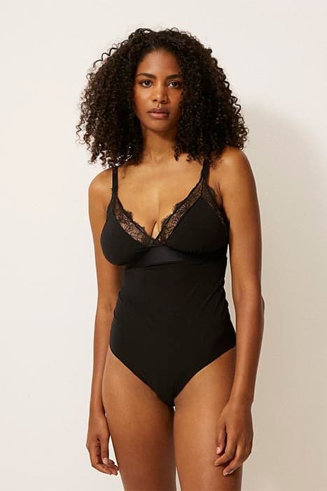 DORIS BODYSUIT LARGER BUST BLACK by Love Stories