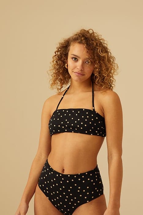 S HAPPY DOTS BANDEAU BLACK by Catwalk Junkie