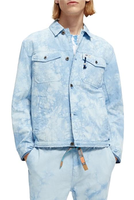 TIE-DYED TRUCKER JACKET COMBO A by Scotch & Soda