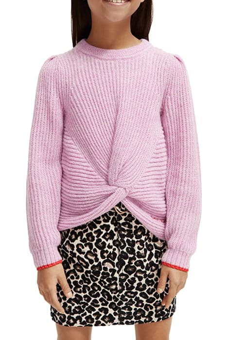 RELAXED-FIT KNOTTED PULLOVER DISCO MELANGE by Scotch & Soda