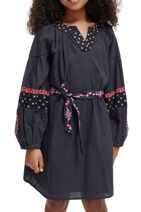 EMBROIDERED COTTON DRESS MIDNIGHT by Scotch & Soda