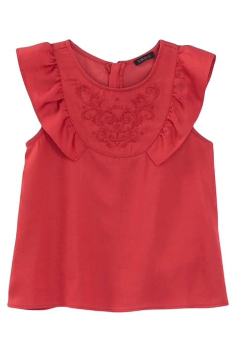 GIRLS’ RED SLEEVELESS BLOUSE by IKKS