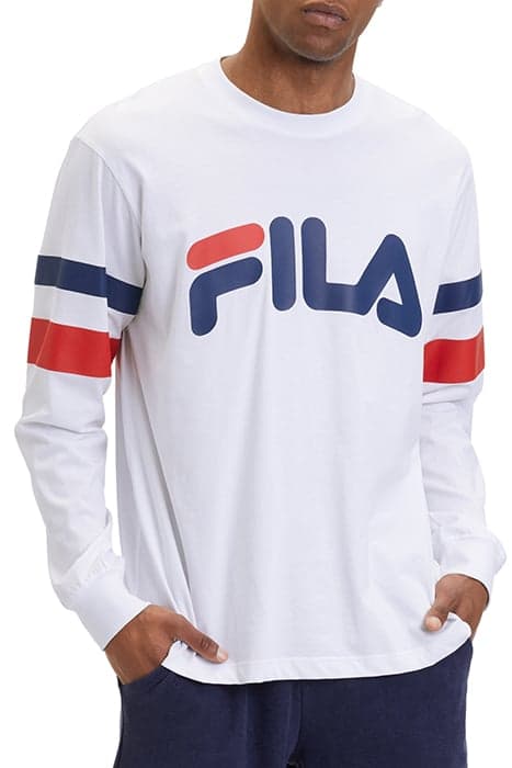 LUOHE OVERSIZED CREW SWEAT BRIGHT WHITE by FILA