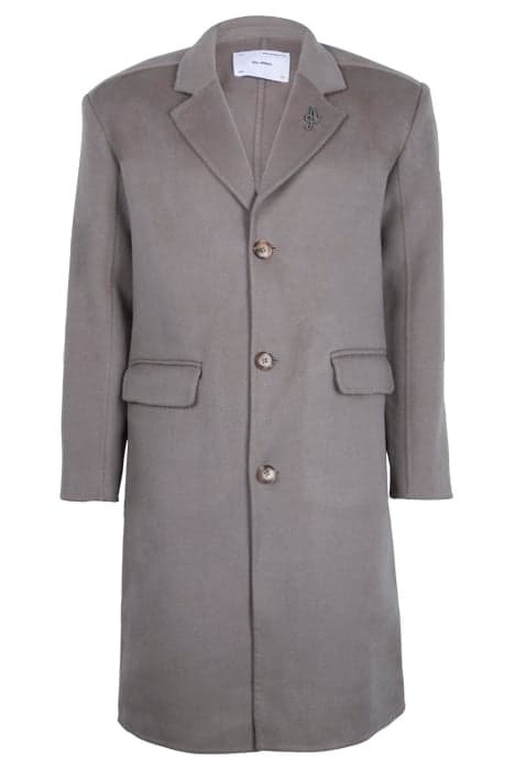 FICTION WOOL COAT STORM GREY by Axel Arigato