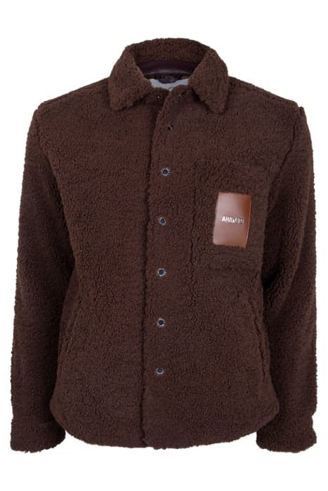 ASPEN TEDDY OVERSHIRT BROWN by Axel Arigato