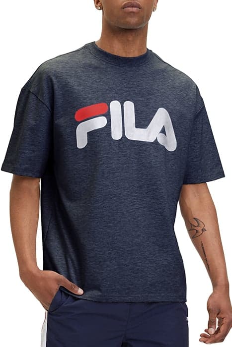 LOWELL OVERSIZED LOGO TEE BLACK IRIS by FILA