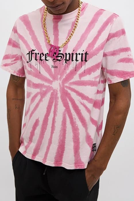 PINK TIE-DYE PRINT T-SHIRT by IKKS