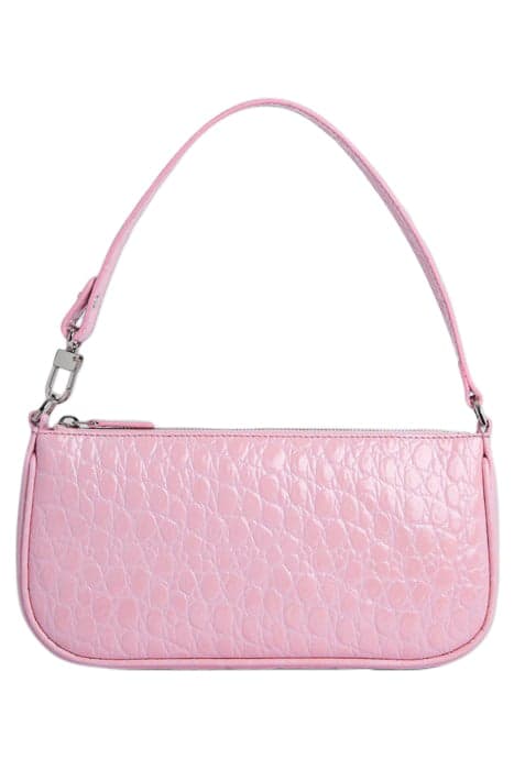 RACHEL PEONY CIRCULAR CROCO EMBOSSED LEATHER by BY FAR