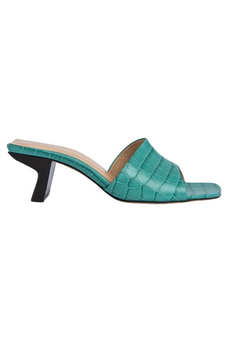 LILY TURQUOISE CROCO EMBOSSED LEATHER by BY FAR