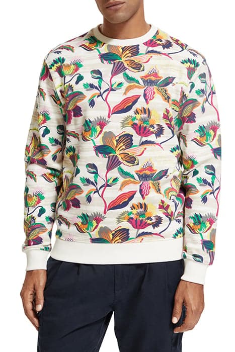 COTTON IN CONVERSION REGULAR-FIT ALLOVER PRINT SWEATSHIRT WI by Scotch & Soda