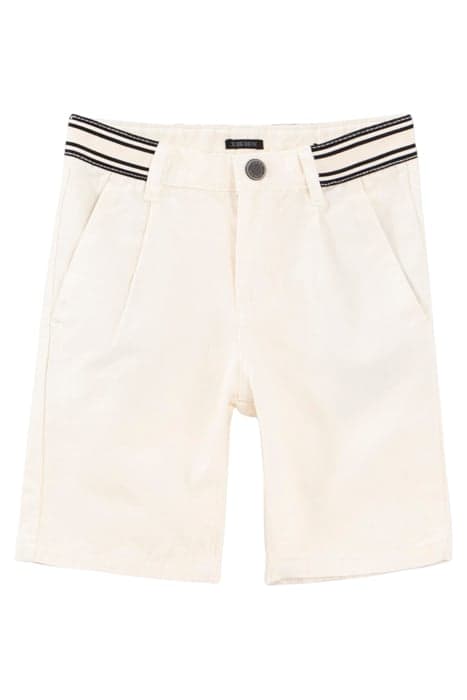 BOY'S ECRU BERMUDA SHORTS WITH STRIPED WAISTBAND by IKKS