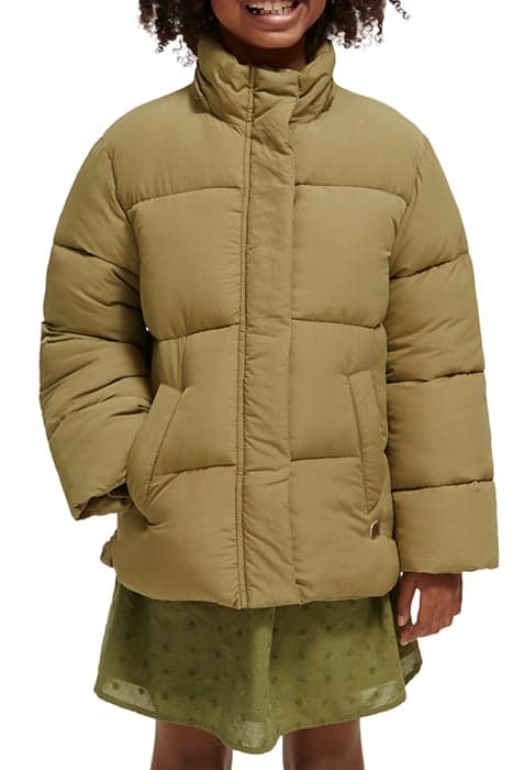 OVERSIZED LIGHTWEIGHT PUFFER JACKET MILITARY by Scotch & Soda