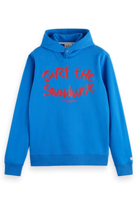 REGULAR FIT SURF THE SOUNDWAVE HOODIE IN ORGANIC COTTON RHYT by Scotch & Soda