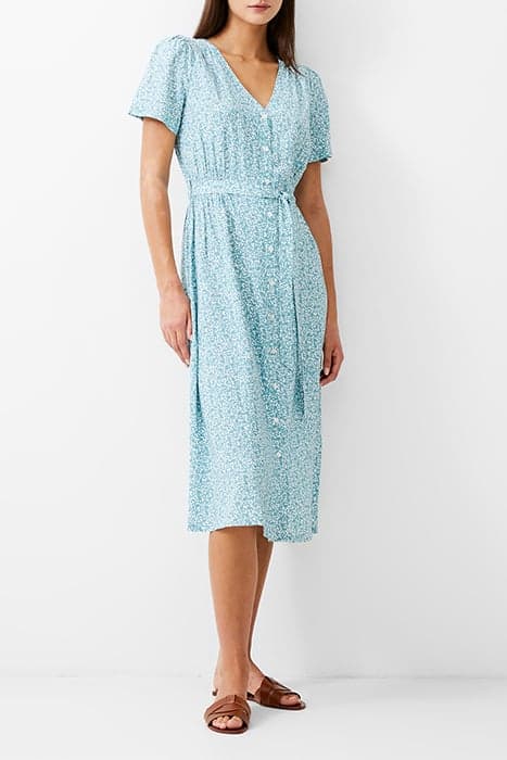 BREYA BUTTON MIDI DRESS STILL WATER by French Connection