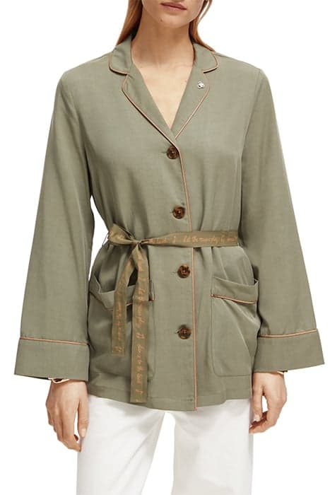 PYJAMA LOOSE FIT BLAZER ARMY GREEN by Scotch & Soda