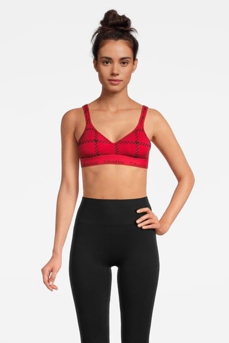 LIFT BRALETTE MENS WINDOW PANE_RUSTIC RED by Calvin Klein