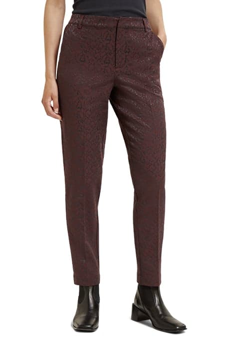 LOWRY - MID RISE LEOPARD JACQUARD PANT LEOPARD JACQUARD BORD by Scotch & Soda