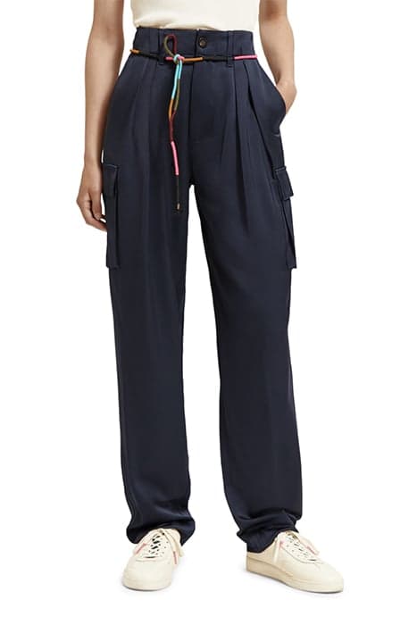 FAYE - HIGH RISE RELAXED TAPERED LEG PAPER BAG UTILITY PANT  by Scotch & Soda