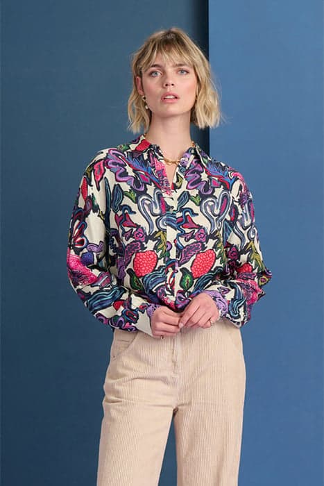 BLOUSE - MILLY FULL GLOW ECRU by POM Amsterdam