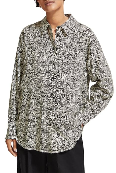 OVERSIZED PRINTED SHIRT LEOPARD SPOT by Scotch & Soda