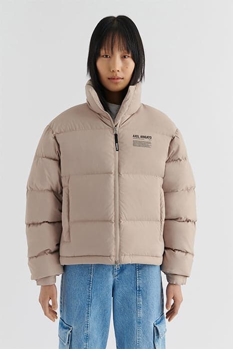 OBSERVER PUFFER JACKET PALE BEIGE by Axel Arigato