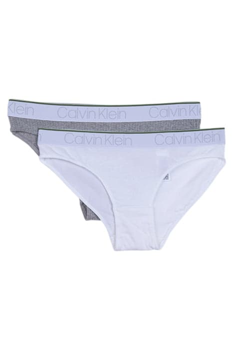 2PK BIKINI 1GREYHEATHER/1WHITE by Calvin Klein