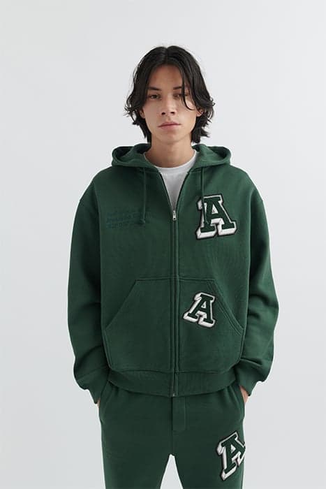 ILLUSION HOODIE DARK GREEN by Axel Arigato