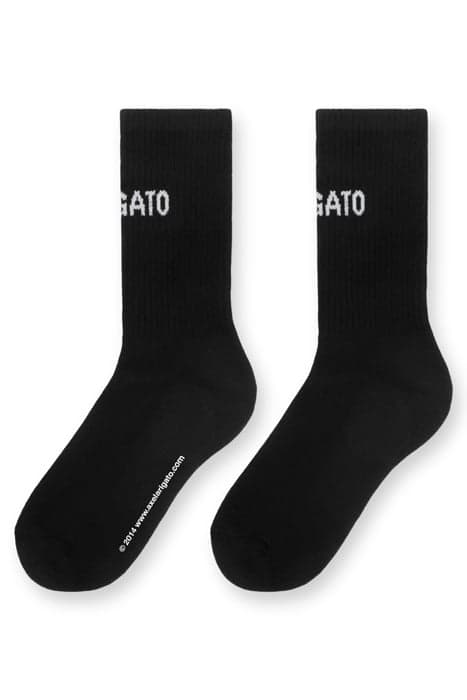 ARIGATO LOGO TUBE SOCKS BLACK by Axel Arigato