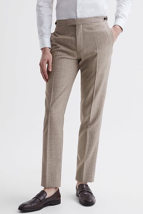 PEW-PUPPYTOOTH TROUSER BROWN by Reiss